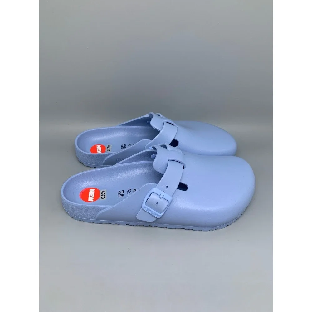 Birkenstock Boston EVA Sky Blue Clogs 1019142 Men's Sz 10 Women's Sz 12